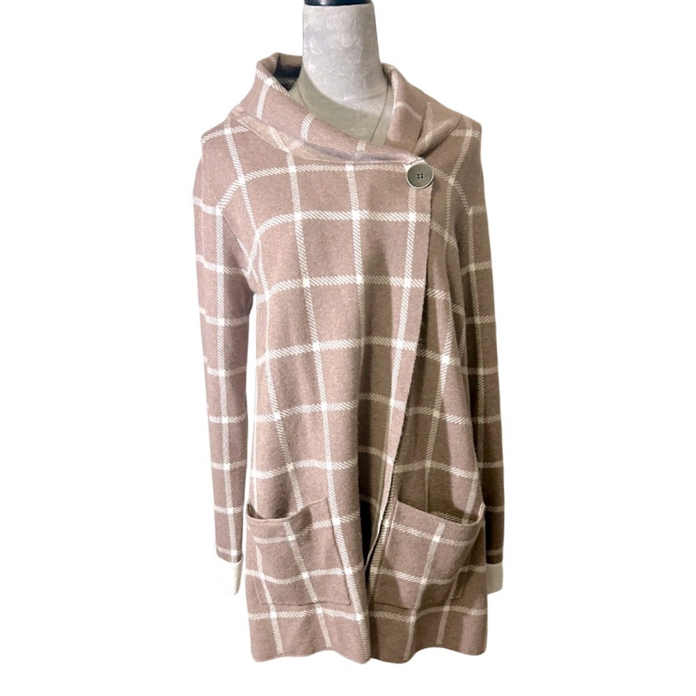 Jones New York Beige and White Size Large
